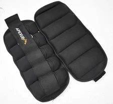 Apexup 5lb Adjustable Ankle Weights 10 lbs Total Black Modularized Leg Straps