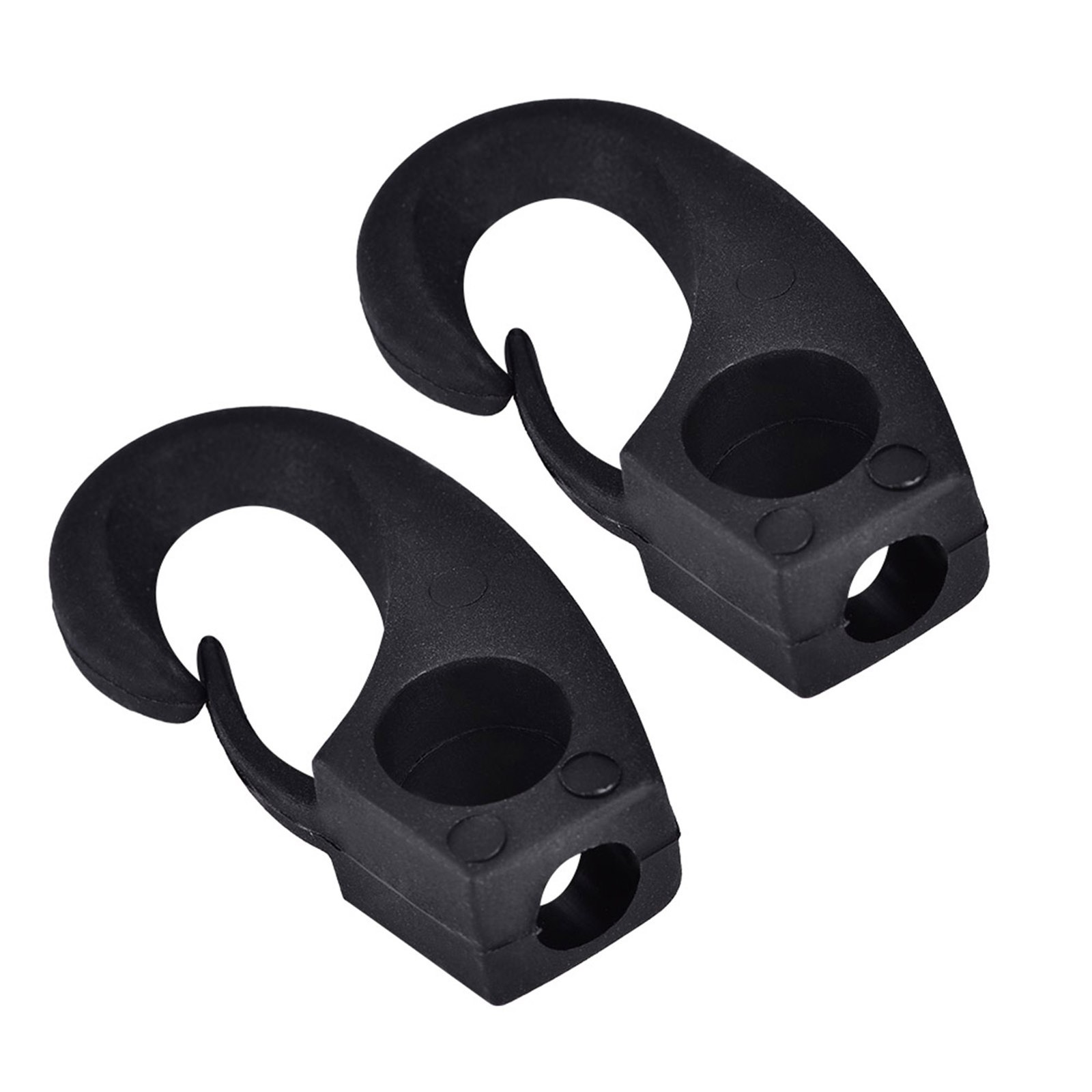 6 Pcs Nylon Lashing Shock Hook For Boat Canoe Kayak Boating Accessories Blac BA