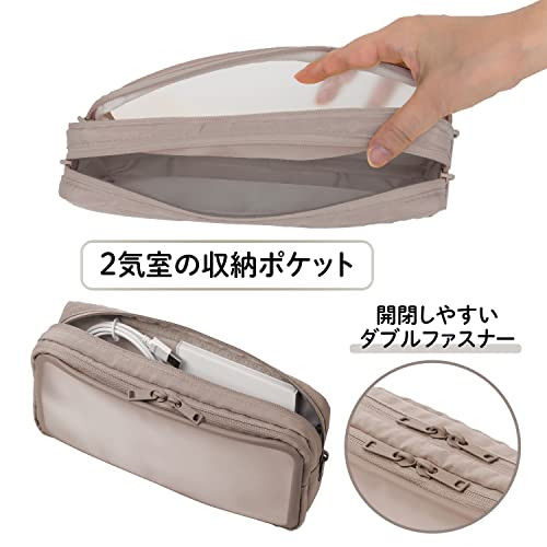 Plus TW-BG002L 428-761 Jibuniro Naka-Visible Gadget Pouch L Plus TW-BG002L 428-761 Jibuniro Naka-Visible Gadget Pouch L