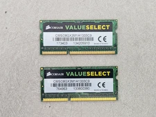 Corsair 16 GB (2x8GB) DDR3 1333 RAM SODIMM PC3-10600 CL9 CMSO8GX3M1A1333C9