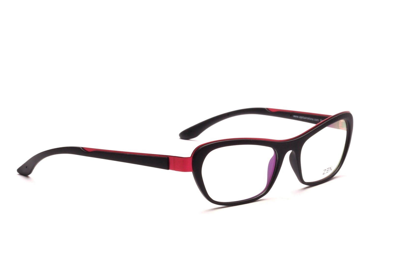 Zen Barcelona Brille Fassung modern sportlich Schwarz mit Rot 52 - 20 мм B6