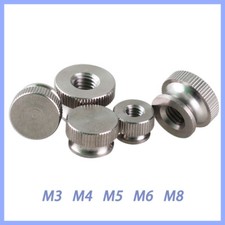 10Pcs Knurled Thumb Nuts - M3 M4 M5 M6 M8 Round Knobs with 304 Stainless Steel