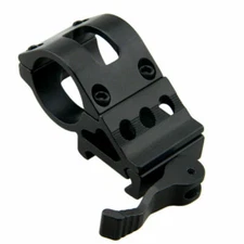 Tactical QD 45 Degree Offset 25.4mm Ring Flashlight Picatinny Light Laser Mount
