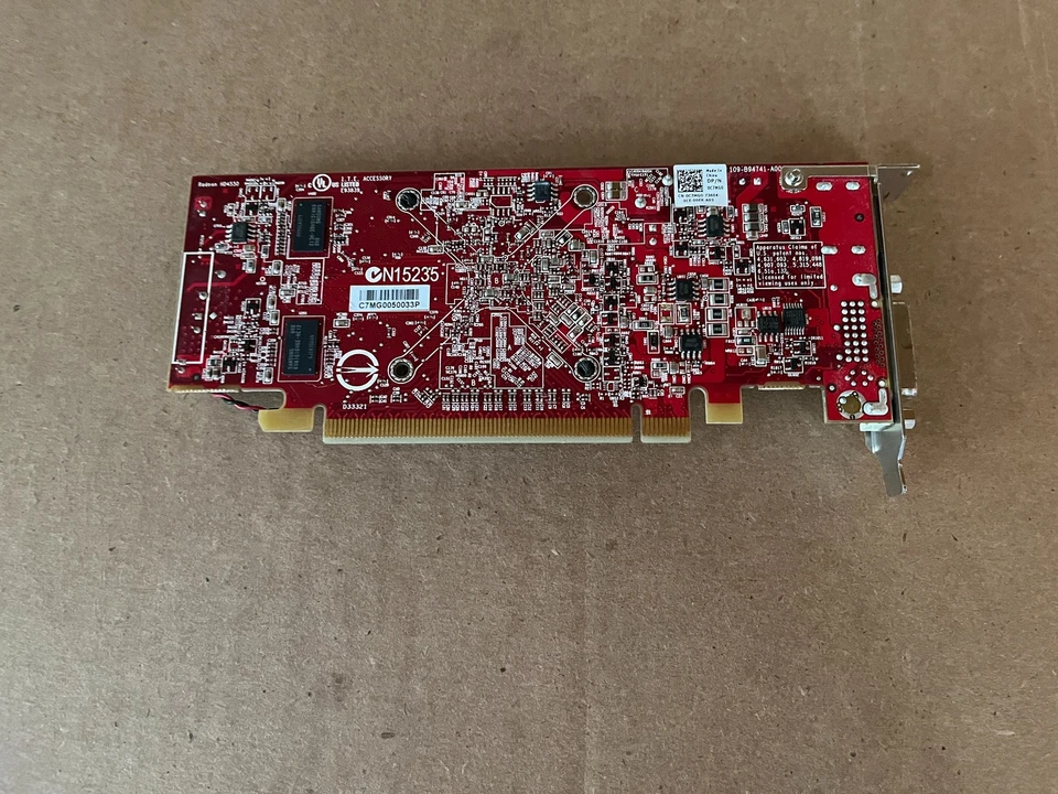 ATI RADEON HD 4550 512MB GRAPHICS CARD 109-B94741-A00 DVI DP LOW PROFILE I7-5(1) - Image 3 of 4