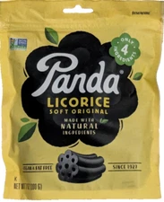 Panda Licorice Natural Vegan Non GMO 7 Ounce (200g) bag Expiration 2027