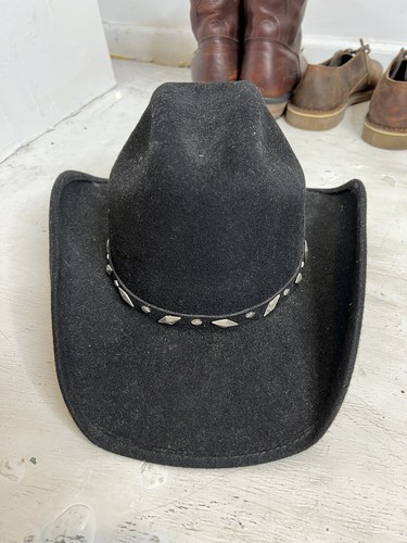 Mens Bullhide Justin Moore Black Felt 