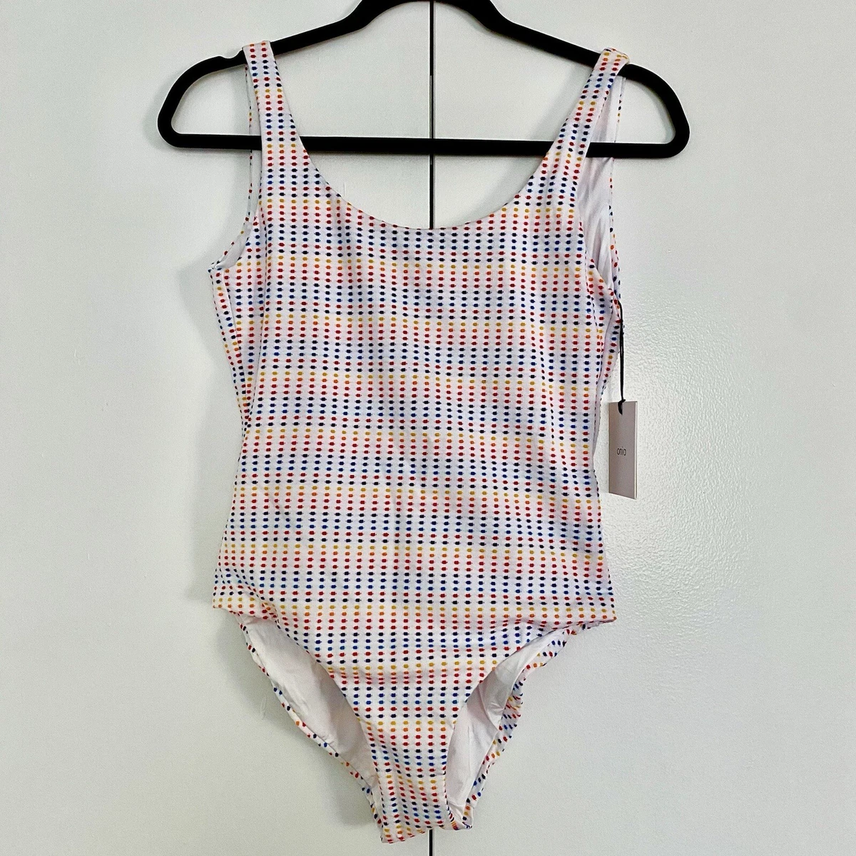NWT Onia Kelly One Piece Swim Suit Size Small Rainbow Dots eBay