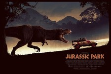 Jurassic Park Movie Poster by Matt Ferguson Bottleneck Gallery