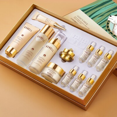 Ziegenmilch Hautpflege 12er Set Anti-Aging Feuchtigkeitsspendend Revitalisierende Haut Zuhause Schönheit