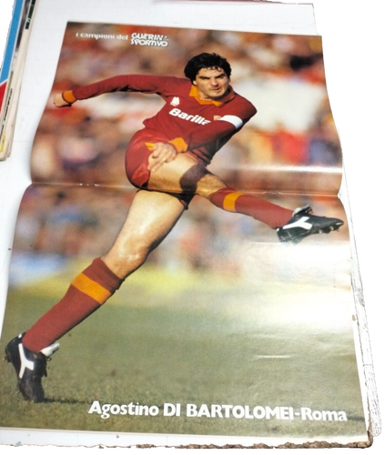 GUERIN SPORTIVO # 4 - FEBBRAIO 1983- CON POSTER DI BARTOLOMEI -ROMA - OTTIMO - Picture 3 of 3