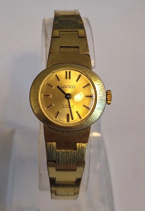 Hermoso reloj mecánico vintage Lanco 17 joyas para dama Foto 2 de 4