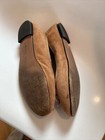 banana republic brown suede ballet flat with bow tie — photo 7