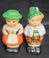 Goebel Hummel German SALT AND PEPPER SHAKERS SET Boy Girl Figurines