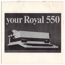 Royal 550 Typewriter Instruction Manual User Vtg Repro Electric Litton Model thumbnail