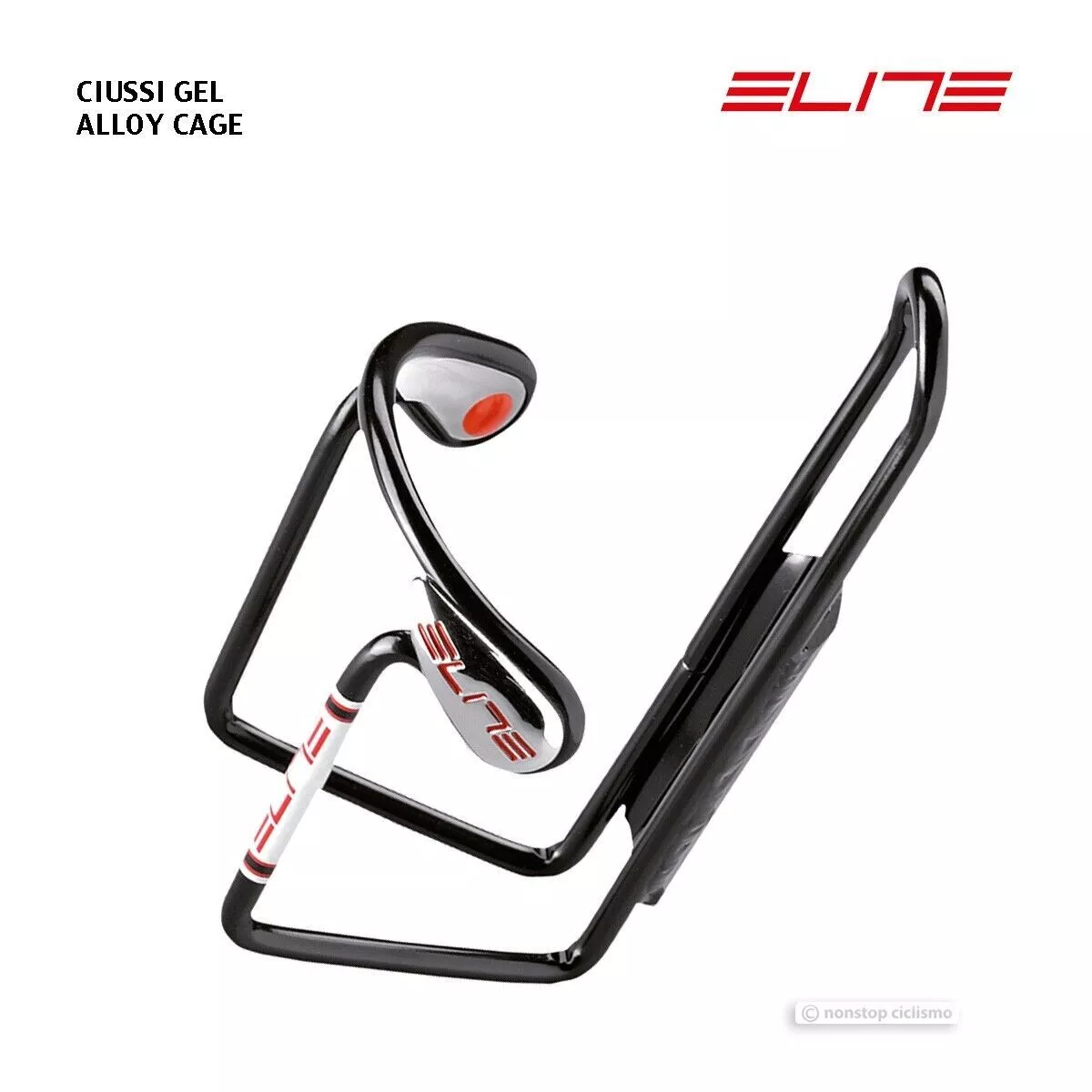 Elite CIUSSI GEL Alloy Bottle Cage BLACK eBay