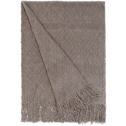 Decorative Throw Blanket - 50x60 in Soft Knit with Delightful Fringe Edges - Picture 7 of 19