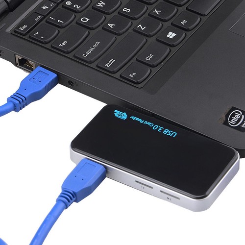 USB 3.0 Kartenleser All in One Lesegerät für Speicherkarte Micro SD TF M2 SDHC - Bild 7 von 12
