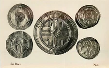 Ireland Museum 1930s Sun Discs interior Postcard RPPC 24-8505