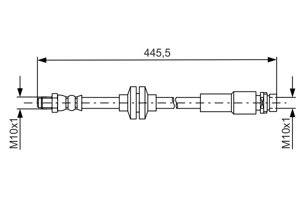 1 987 481 668 BOSCH Brake Hose for FORD,FORD ASIA & OCEANIA,FORD AUSTRALIA