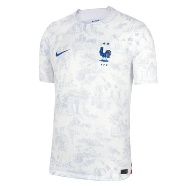 Nike Fußball Herren Frankreich France Heim Shirt Trikot Weiß Blau M L XL XXL 3XL