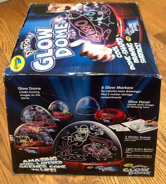 Crayola Color Explosion Glow Dome Motorized Draw for sale online | eBay