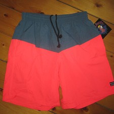 vintage men's 30-32 BILLABONG NOS Longboard Nylon BOARDSHORTS NEW USA '90s RE D