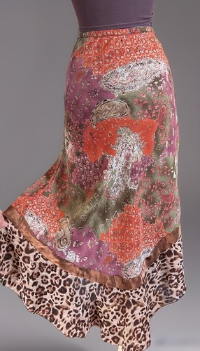 Y2K Fairy Grunge Handkerchief High-Low Skirt Bohemian Festival Witchy Whimsigoth