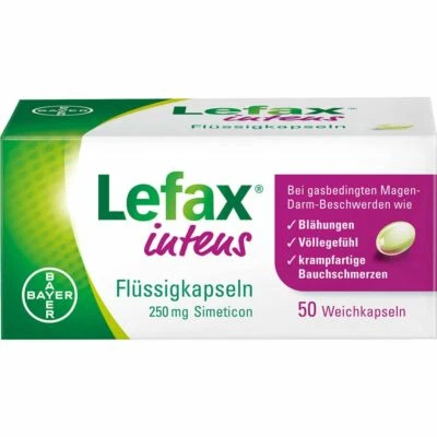 BAYER VITAL GMBH LEFAX intens Flüssigkapseln 250 mg Simeticon 50 St PZN10537853