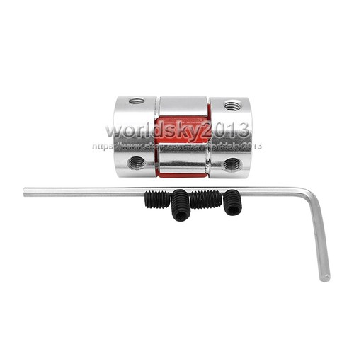 1x 3/4/5/6/8mm Flexible Plum Coupling Shaft Coupler Connector Servo Motor D14L22 - Picture 3 of 6
