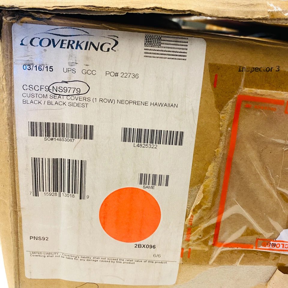 Fundas de asiento personalizadas de neopreno CoverKing CSCF9-NS9779, negras, 1 fila para Nissan GT-R Foto 3 de 4