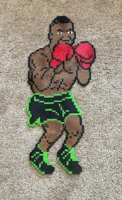 Mike Tyson Punch-Out Boxer NES Mini Bead Sprite Perler Artkal Pixel Art Retro