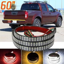 60" LED 3 Row Tailgate Light Bar LED Strip Reverse Brake For Nissan Frontier