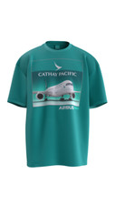 Cathay Pacific Boeing A350 T-Shirt Aeroplane Planespotting Airline