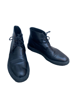 Saint Laurent Paris Black Leather Chukka Boots Size 43 / US  display picture 1