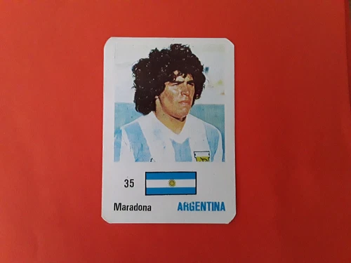 RARE ! FOOTBALL CARDS MEXICO 1986 DIEGO MARADONA ARGENTINA #35