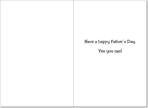 NobleWorks 0327"Reach for Beer Toes" Funny Father's Day Greeting Card (5" x 7") - Image 2 of 4