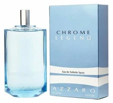 Chrome Legend by Azzaro Cologne for Men 4.2 oz New In Box