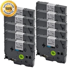 Label Maker Tape 12mm for Brother P-Touch TZ-231 TZe-231 PT-D210 Black on White