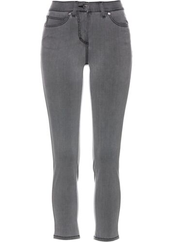 7/8 méga-jeans extensibles taille 38 gris jeans femme pantalon extensible pantalon de loisirs neuf - Photo 1/1