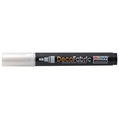 Uchida DecoFabric Opaque Paint Marker Chisel Tip-Pearl White 5A00219T-1G43T
