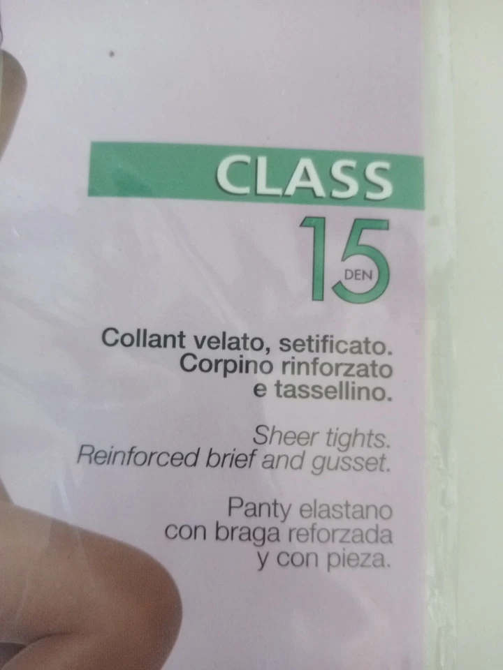 Medias transparentes vintage Levante Clase 15 Den talla 4XL negras Ner Italia Foto 3 de 4