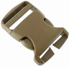 ITW Nexus 1.5 inch Side Release Buckle TSR 150 Split Bar X 2 Coyote Brown