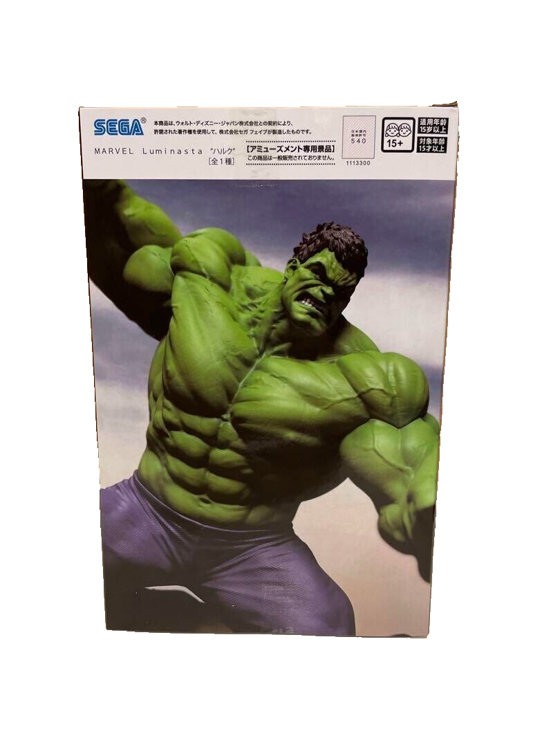 MARVEL Luminasta Hulk Figure Multicolor Action JAPAN Toy