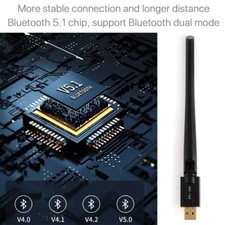 New 150M Wireless Transmitter Receiver USB Bluetooth 5.1 Adapter For PC Desktop