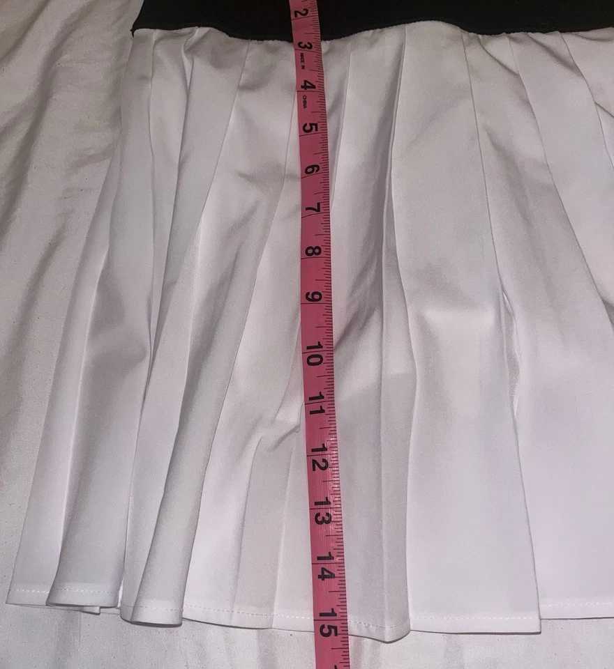 Pantalón corto Justice Sport para niñas blanco talla XL Foto 4 de 4