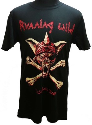 RUNNING WILD - Under Jolly Roger Crossbones - T-Shirt