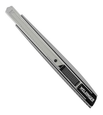 Cuttermesser 9 mm aus Metall auch für Linkshänder geeig. universal Teppichmesser