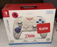 PowerA Nintendo Switch Wireless Controller Zelda Sworn Protector White Gamepad