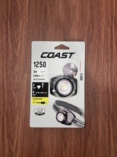 Coast FL86R 1250-Lumen Rechargeable LED Headlamp-Multiple Modes-Water Resistant