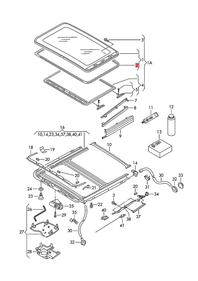 Sello genuino VW AUDI Beetle Golf R32 GTI Rabbit Jetta Variant Passat 8D0877297 Foto 3 de 3